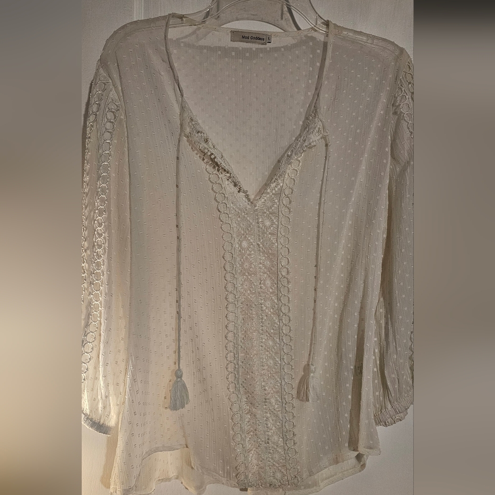 Elegant Cream Blouse